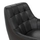 Brayden Accent Black Faux Leather Chair